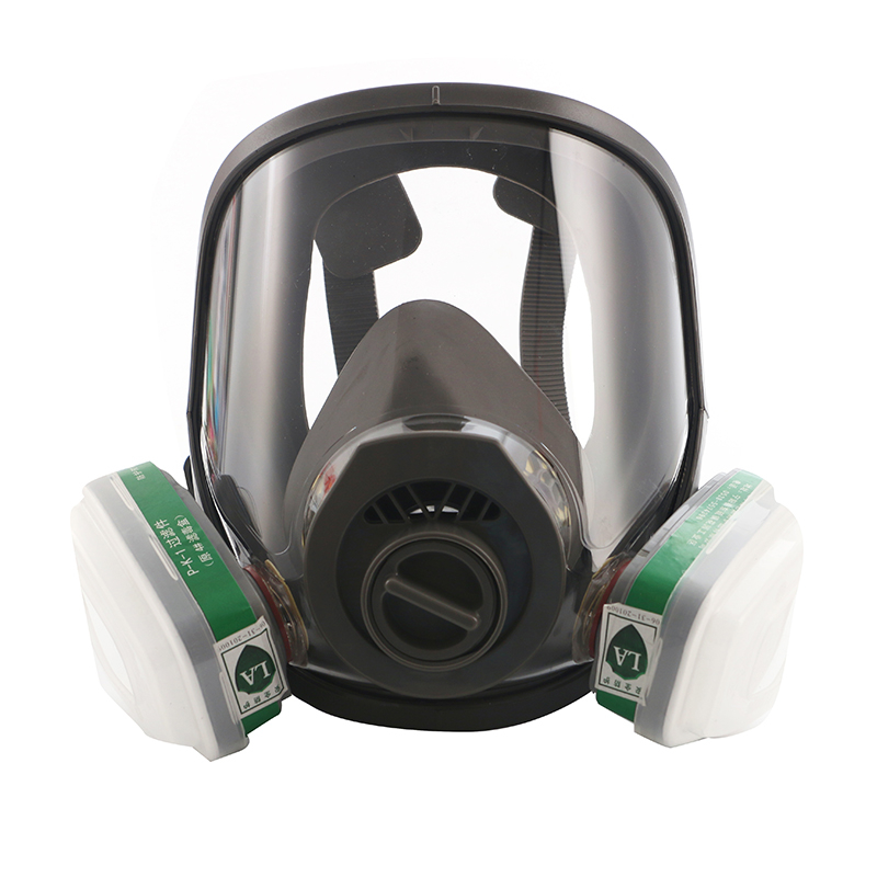 Dust Mask Construction - Vollgesichts-Atemschutzmaske mit organischem Dampf-Kartuschenfilter, wiederverwendbare Atemschutzmaske