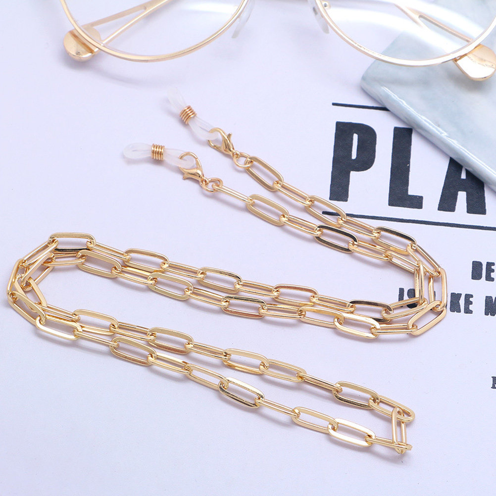 Goldene Büroklammer-Brillenket – Mask Chain Holder Bewertung und Preis