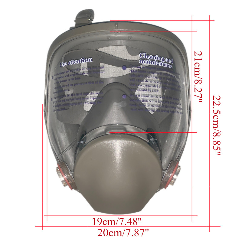 Vollgesichtsspray-Schutzmaske, – Dust Mask Construction Bewertung und Preis